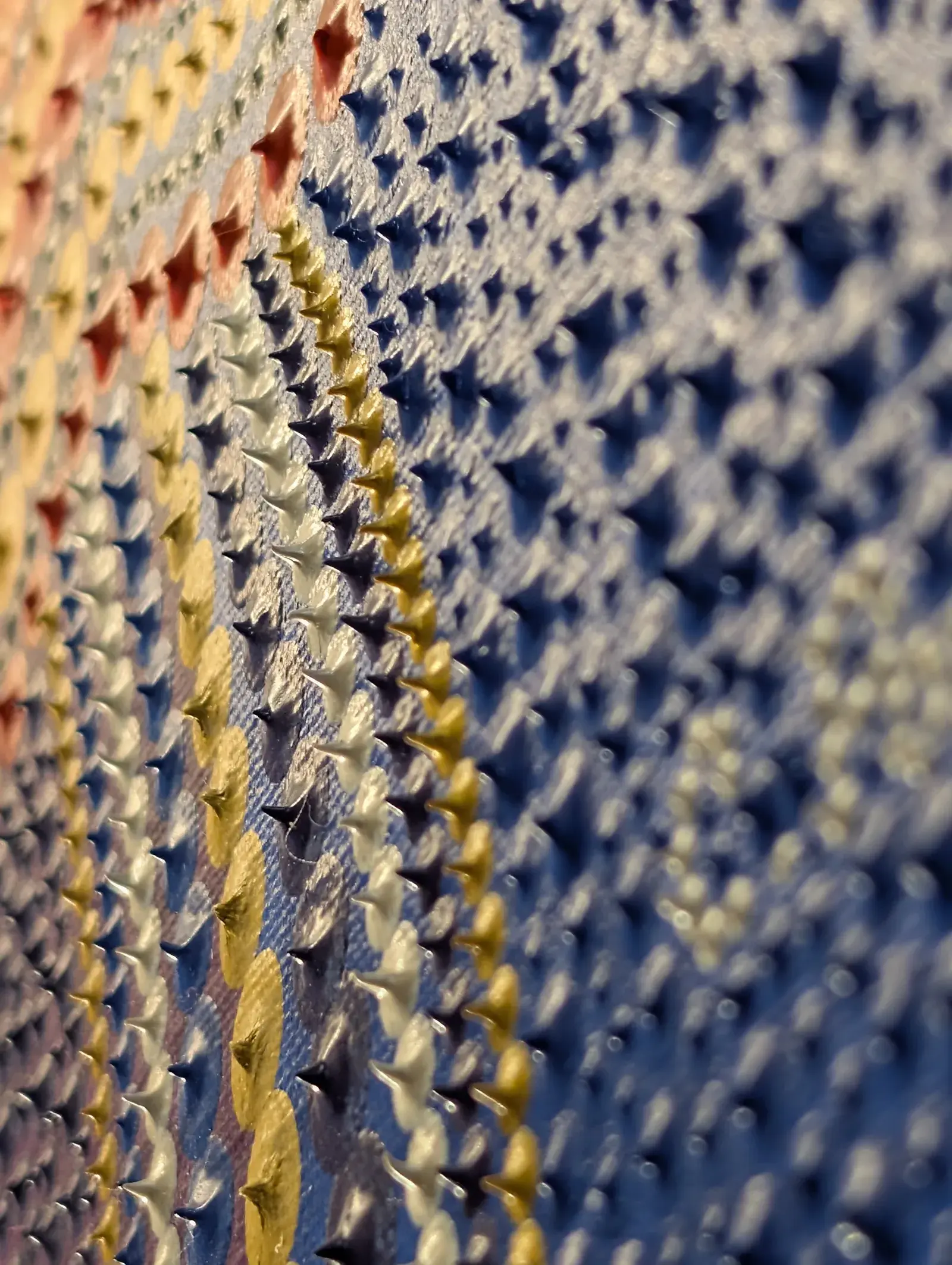 Detail macro - perles de peinture