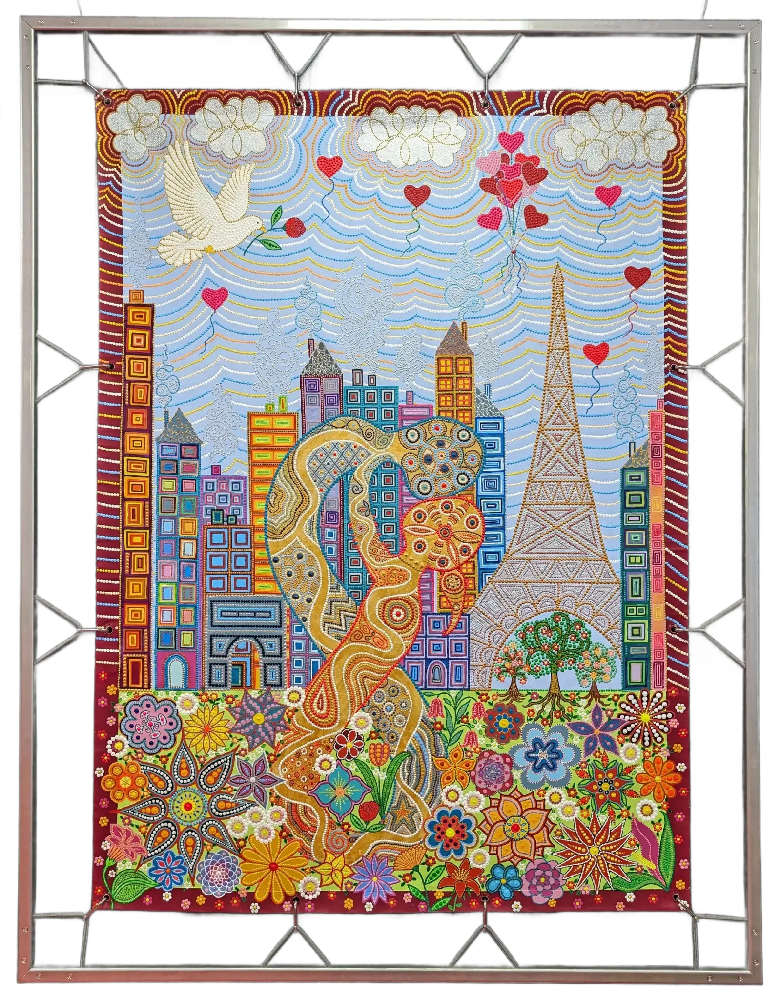 Quel Amour ! — 110 × 150 cm — 2018 — Caroline Pons, Grand Prix de Peinture de la Ville d'Istres