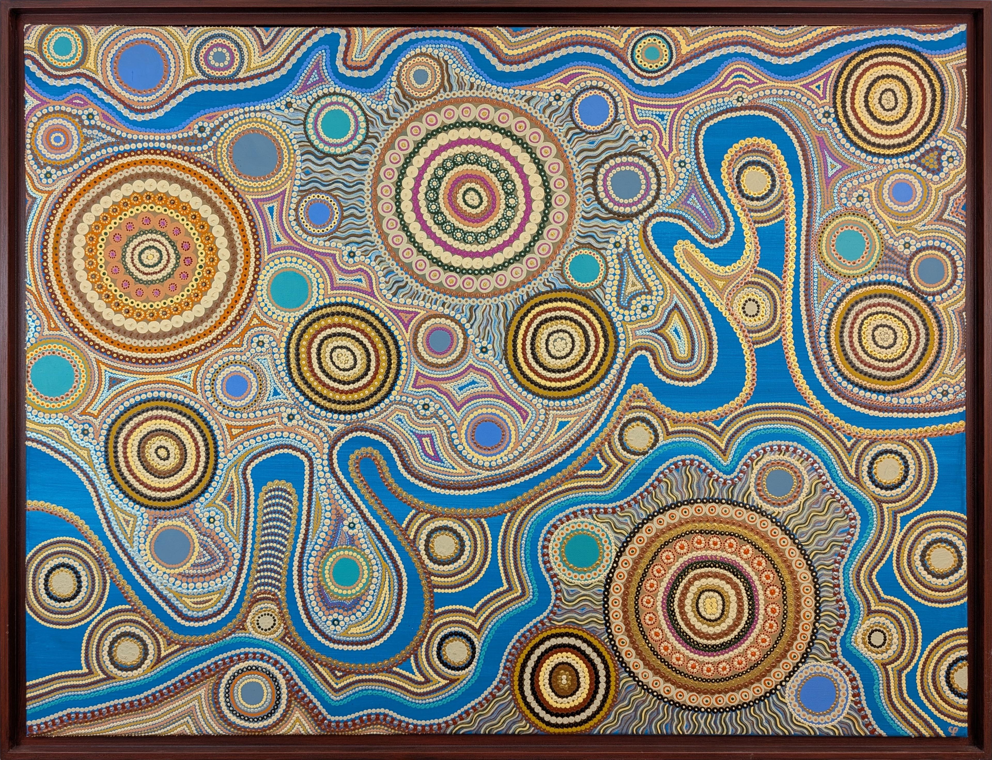 Reflections on Three Rivers Dreaming — 116 × 89 cm — 2011 — Caroline Pons after Roslyn Ann Kemp